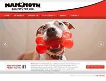 Tablet Screenshot of mammothpet.com